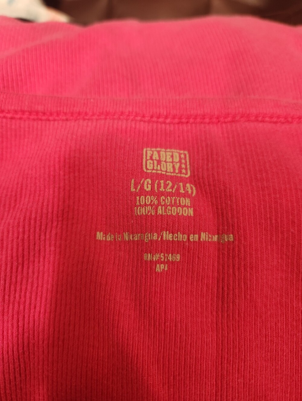 Faded Glory Hot Pink Ribbed Scoop Neck Tank - Picture 4 of 6